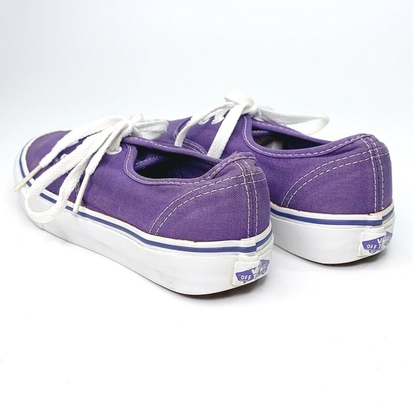 *SOLD* Vans Off The Wall Womens Size 7 Low Top Purple White - Picture 7 of 16